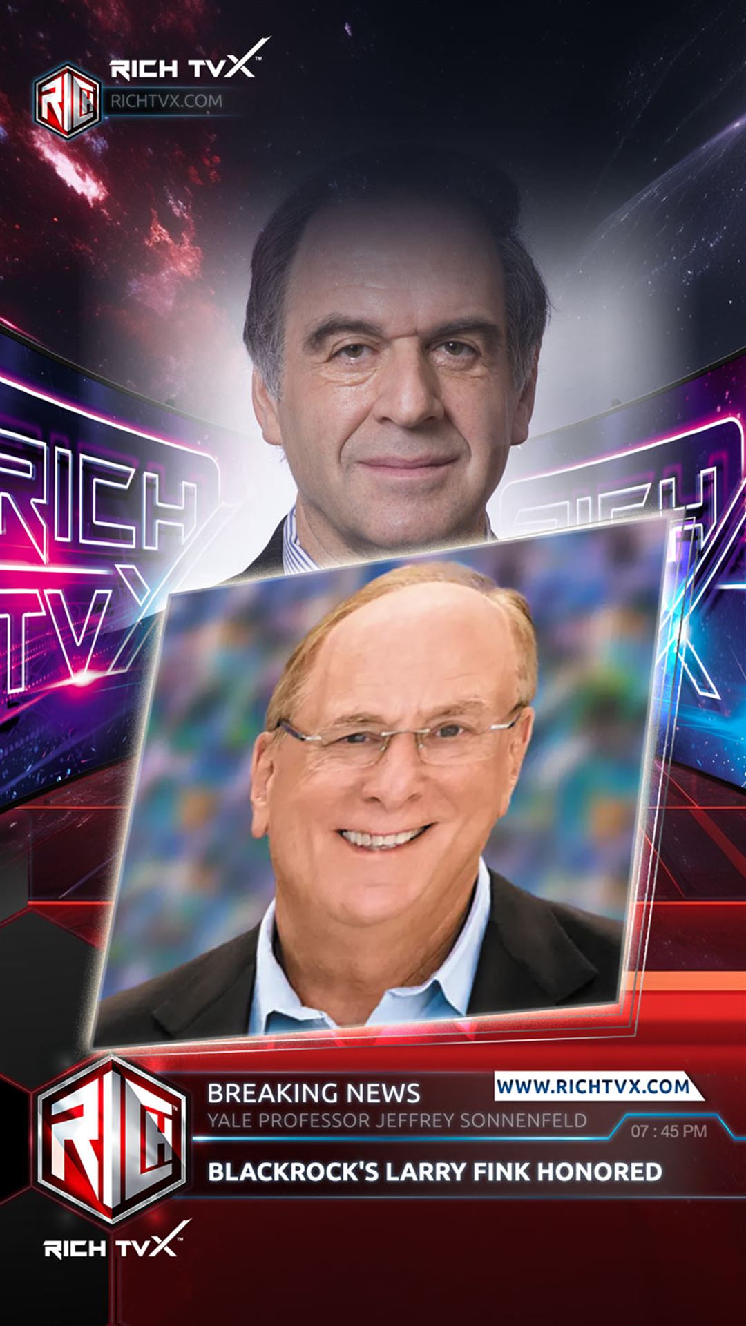 Jeffrey Sonnenfeld's Yale CELI Honors Larry Fink with Prestigious Legend in Leadership Award